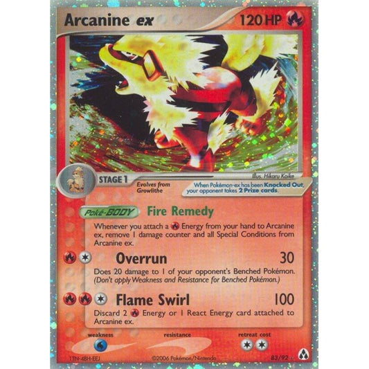 Image for Arcanine ex (83/92) (LM) - Pokemon
