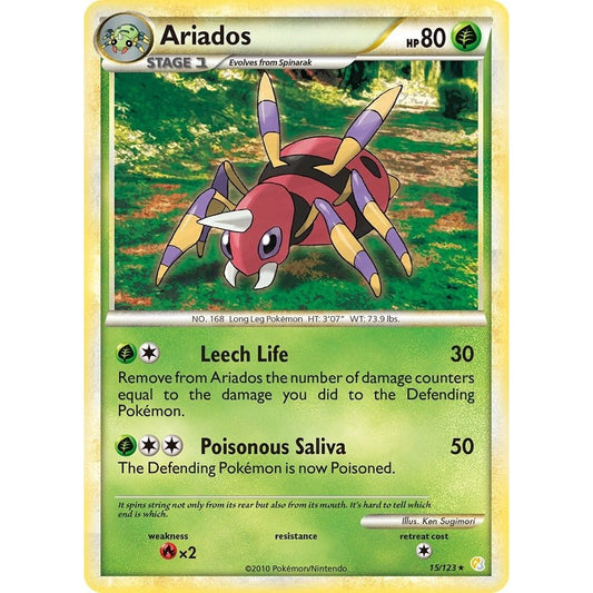 Image for Ariados (15/123) (HS) - Pokemon