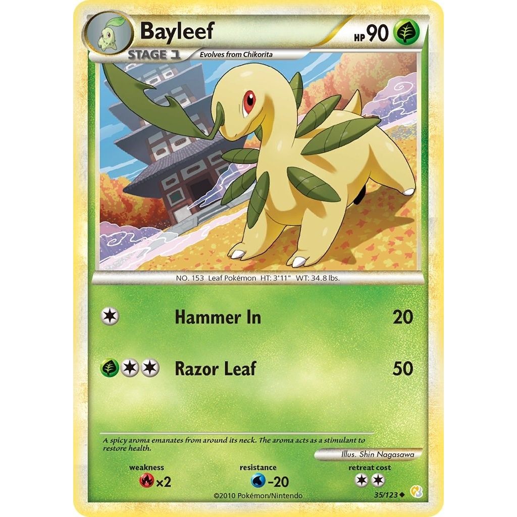 Image for Bayleef (35/123) (HS) - Pokemon