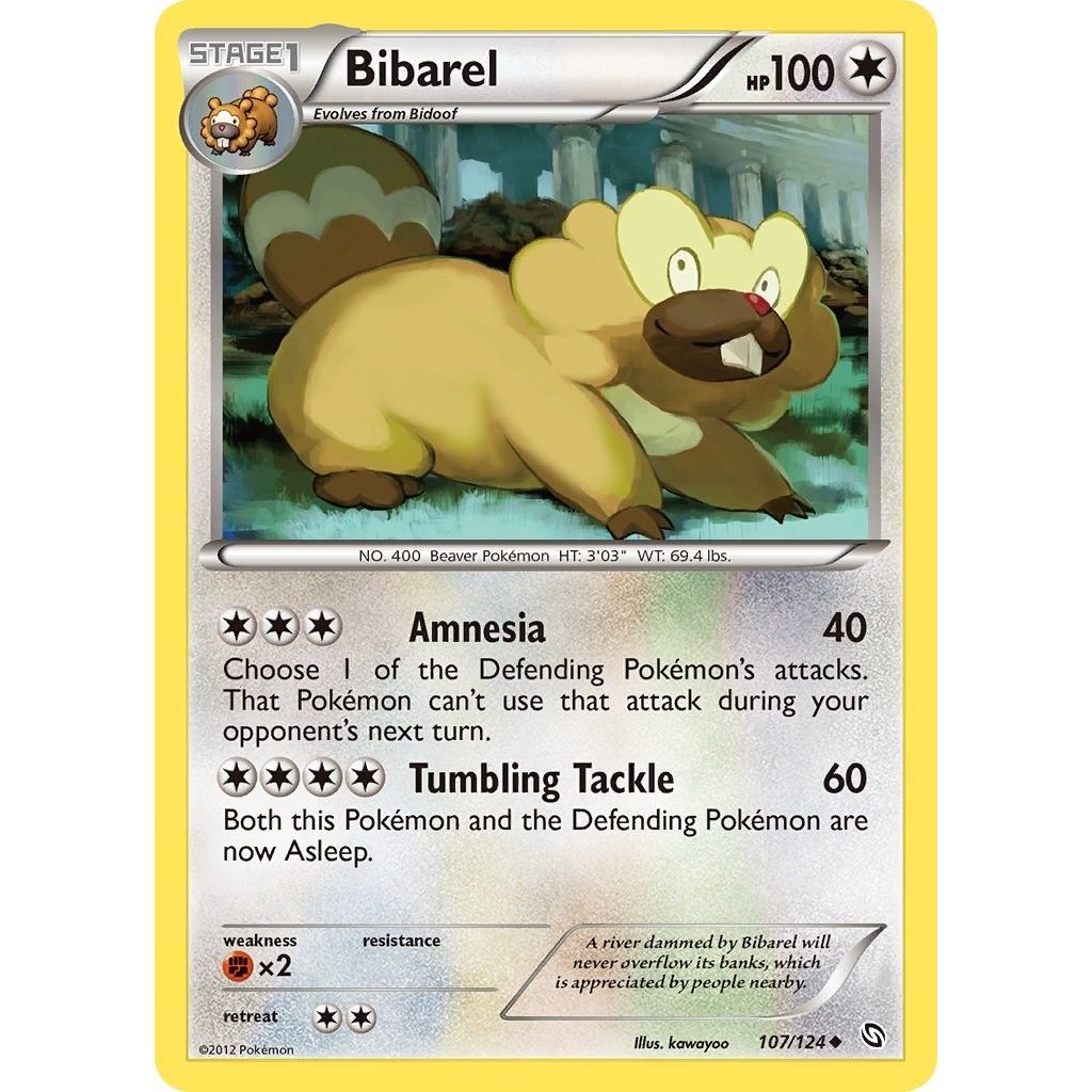 Image for Bibarel (107/124) (DRX) - Pokemon
