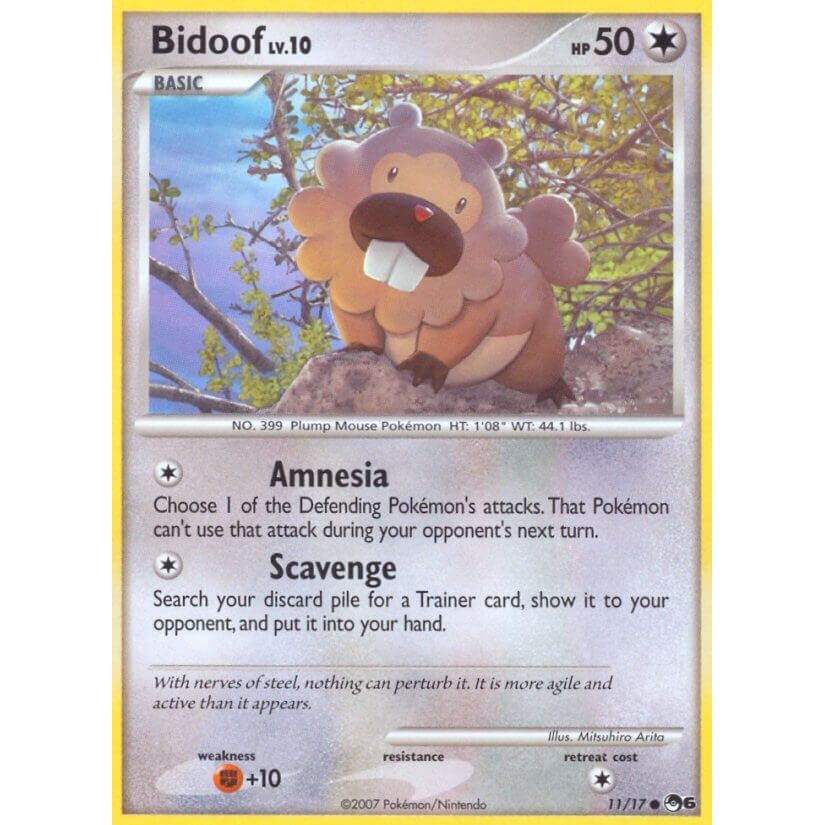 Image for Bidoof (011/017) (POP) - Pokemon