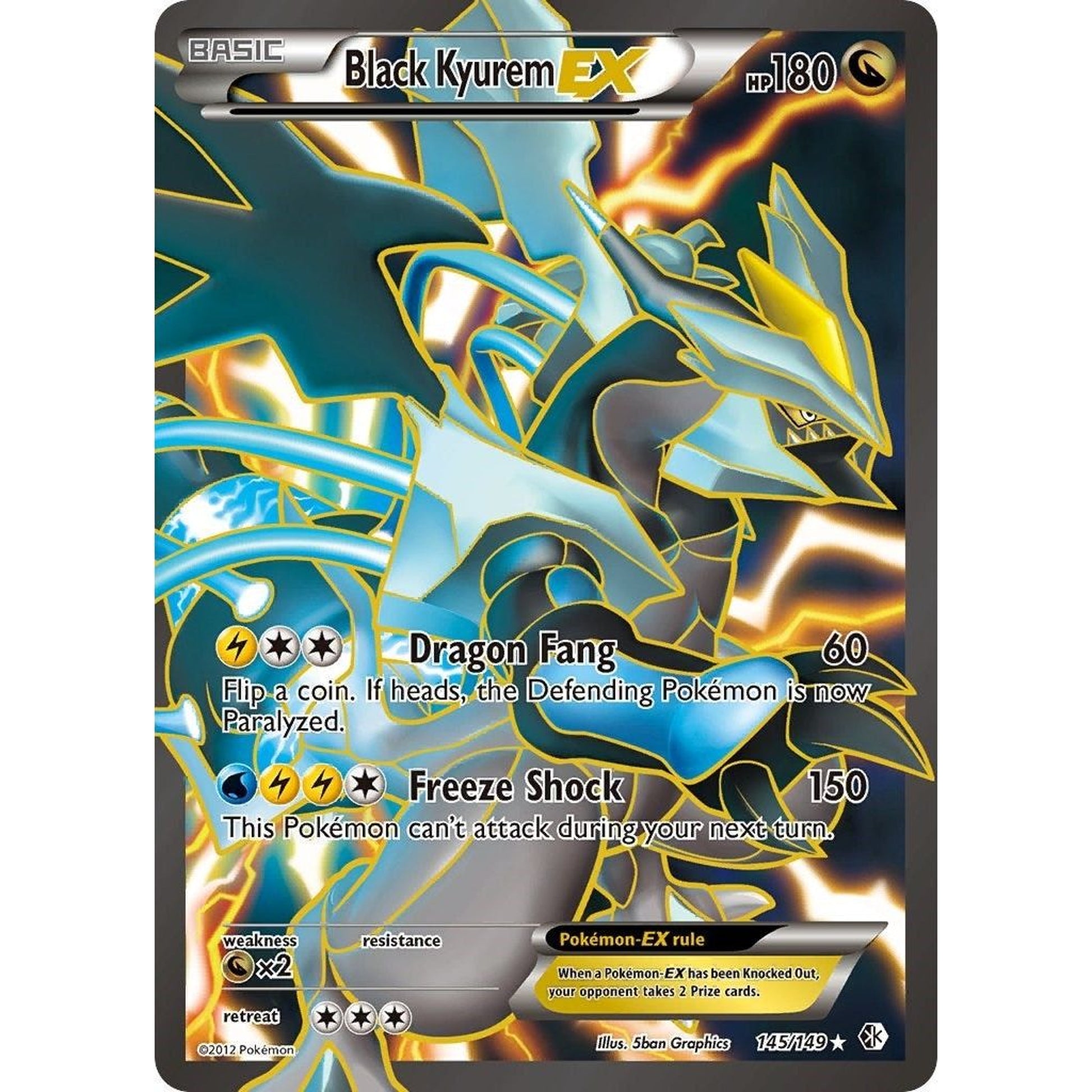 Image for Black Kyurem EX (145 Full Art) (145/149) (BCR) - Pokemon