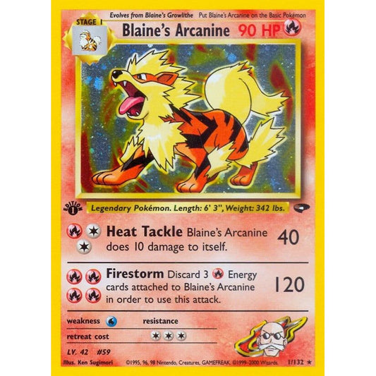 Image for Blaine's Arcanine (001/132) (G2) - Pokemon