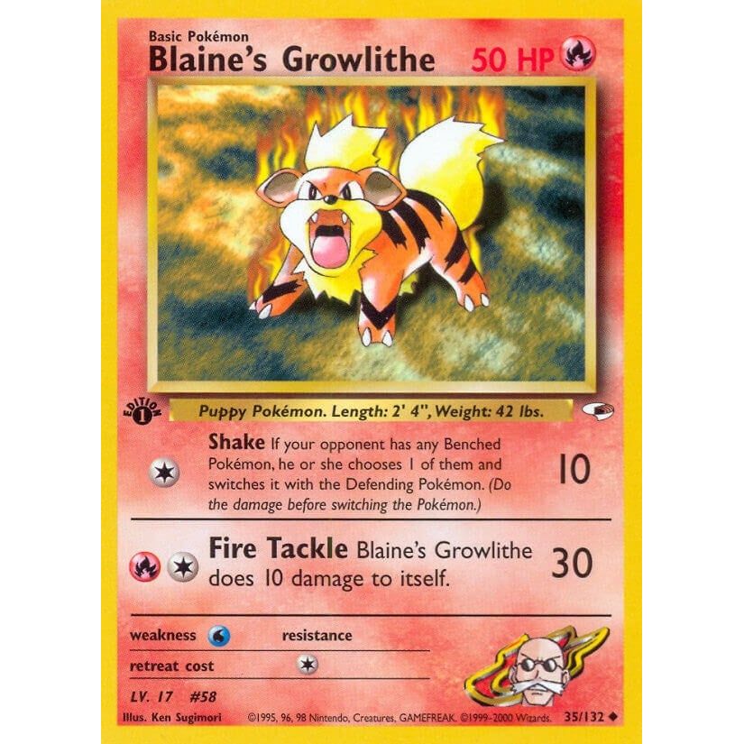 Image for Blaine's Growlithe (35) (035/132) (G1) - Pokemon