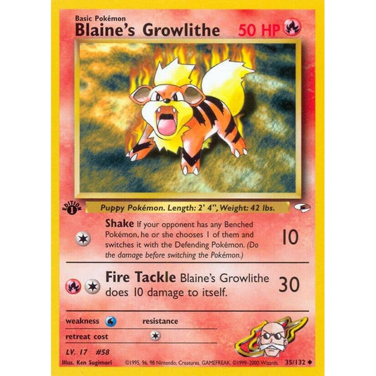 Image for Blaine's Growlithe (35) (035/132) (G1) - Pokemon