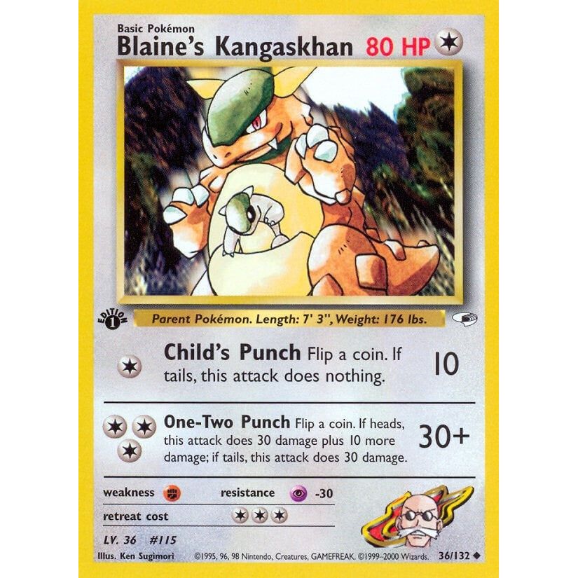 Image for Blaine's Kangaskhan (036/132) (G1) - Pokemon