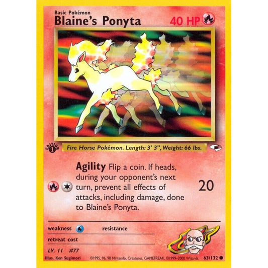 Image for Blaine's Ponyta (063/132) (G1) - Pokemon