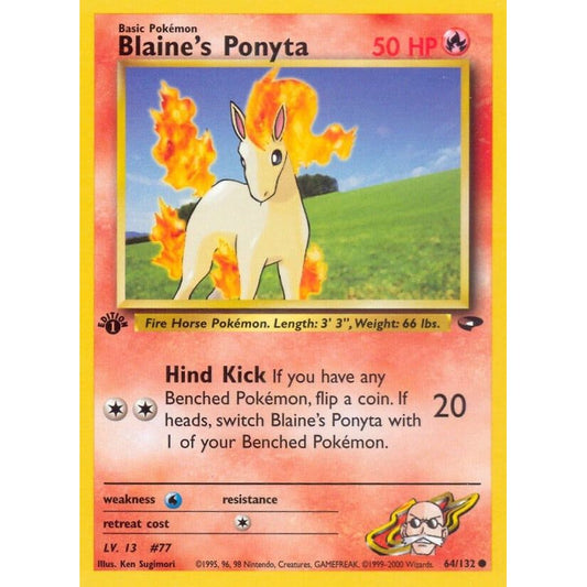 Image for Blaine's Ponyta (064/132) (G2) - Pokemon