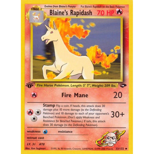Image for Blaine's Rapidash (033/132) (G2) - Pokemon