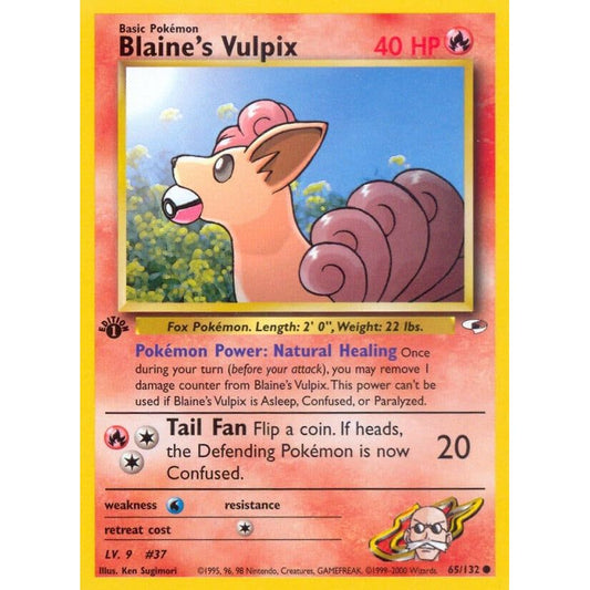 Image for Blaine's Vulpix (065/132) (G1) - Pokemon