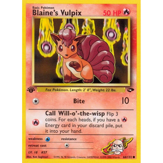 Image for Blaine's Vulpix (066/132) (G2) - Pokemon