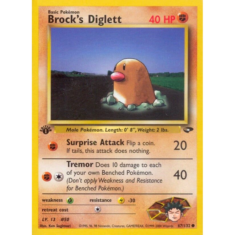 Image for Brock's Diglett (067/132) (G2) - Pokemon