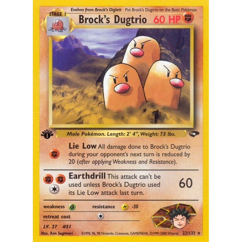 Image for Brock's Dugtrio (022/132) (G2) - Pokemon
