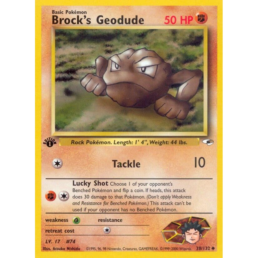 Image for Brock's Geodude (38) (038/132) (G1) - Pokemon