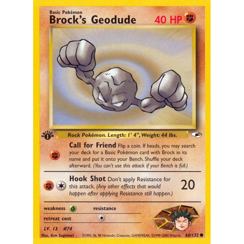Image for Brock's Geodude (66) (066/132) (G1) - Pokemon