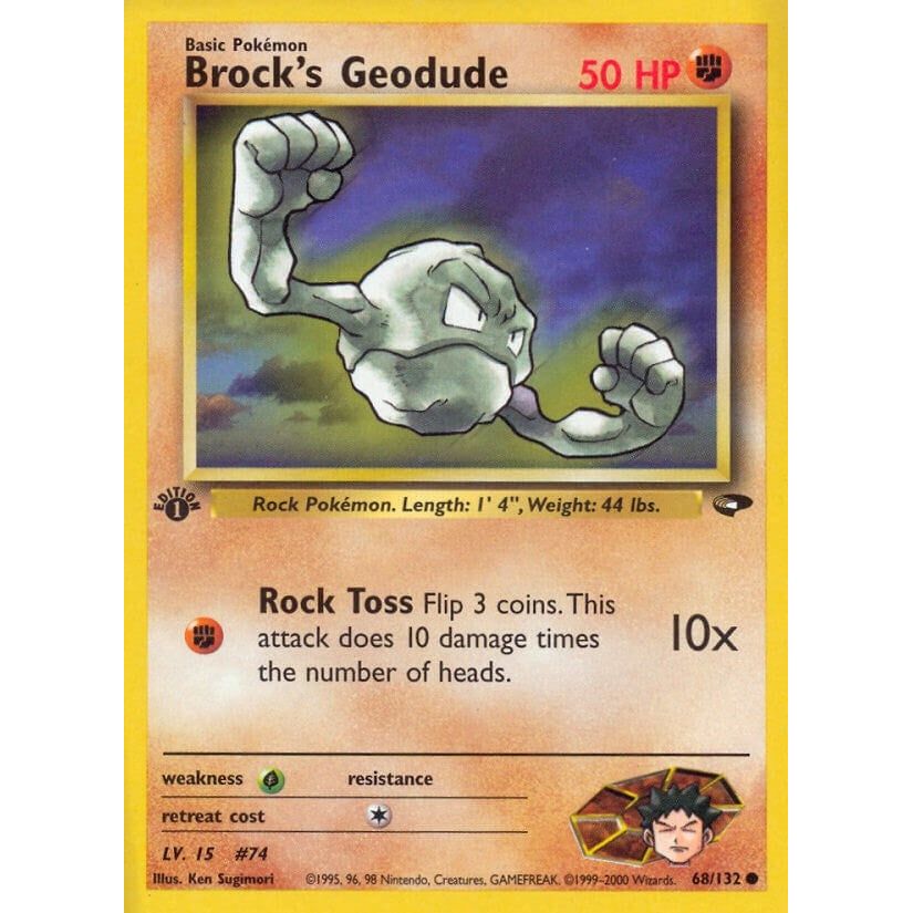 Image for Brock's Geodude (068/132) (G2) - Pokemon