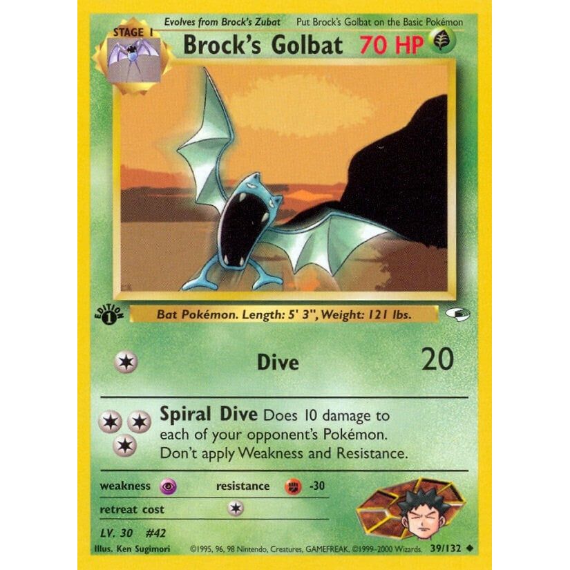 Image for Brock's Golbat (039/132) (G1) - Pokemon