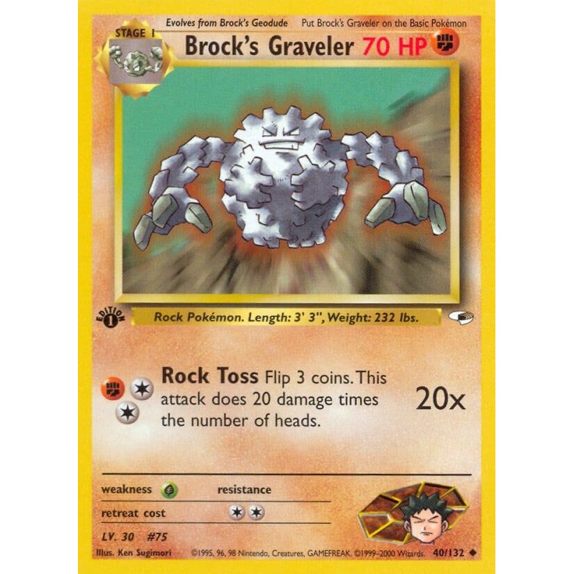 Image for Brock's Graveler (040/132) (G1) - Pokemon