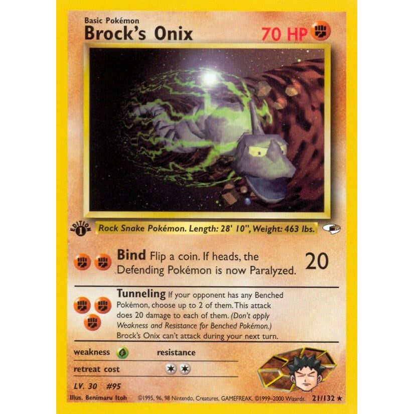 Image for Brock's Onix (21) (021/132) (G1) - Pokemon