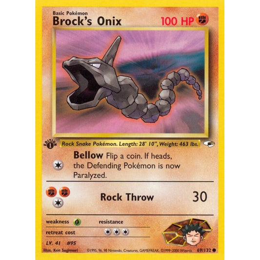 Image for Brock's Onix (69) (069/132) (G1) - Pokemon