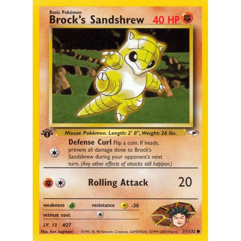 Image for Brock's Sandshrew (71) (071/132) (G1) - Pokemon
