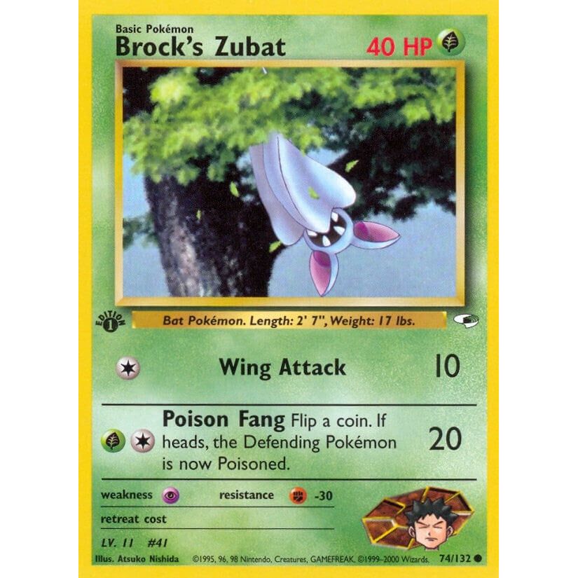 Image for Brock's Zubat (74) (074/132) (G1) - Pokemon