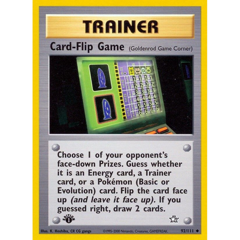 Image for Card-Flip Game (Goldenrod Game Corner) (092/111) (N1) - Pokemon