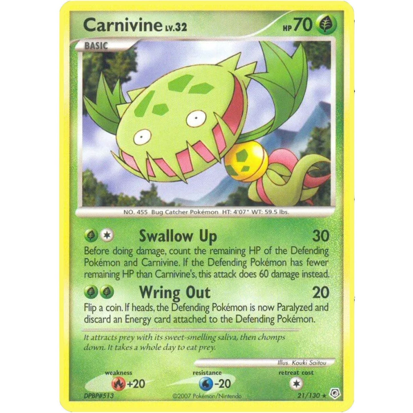 Image for Carnivine (21/130) (DP) - Pokemon