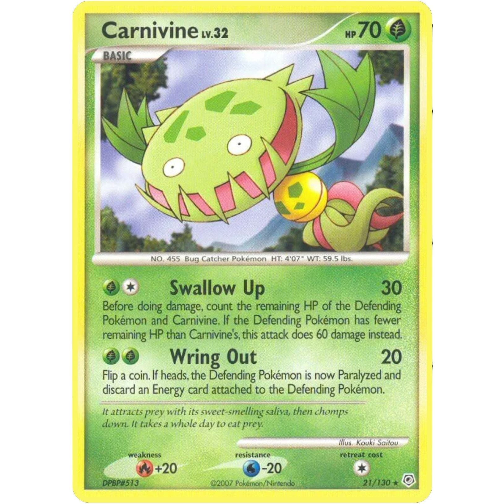 Image for Carnivine (21/130) (DP) - Pokemon