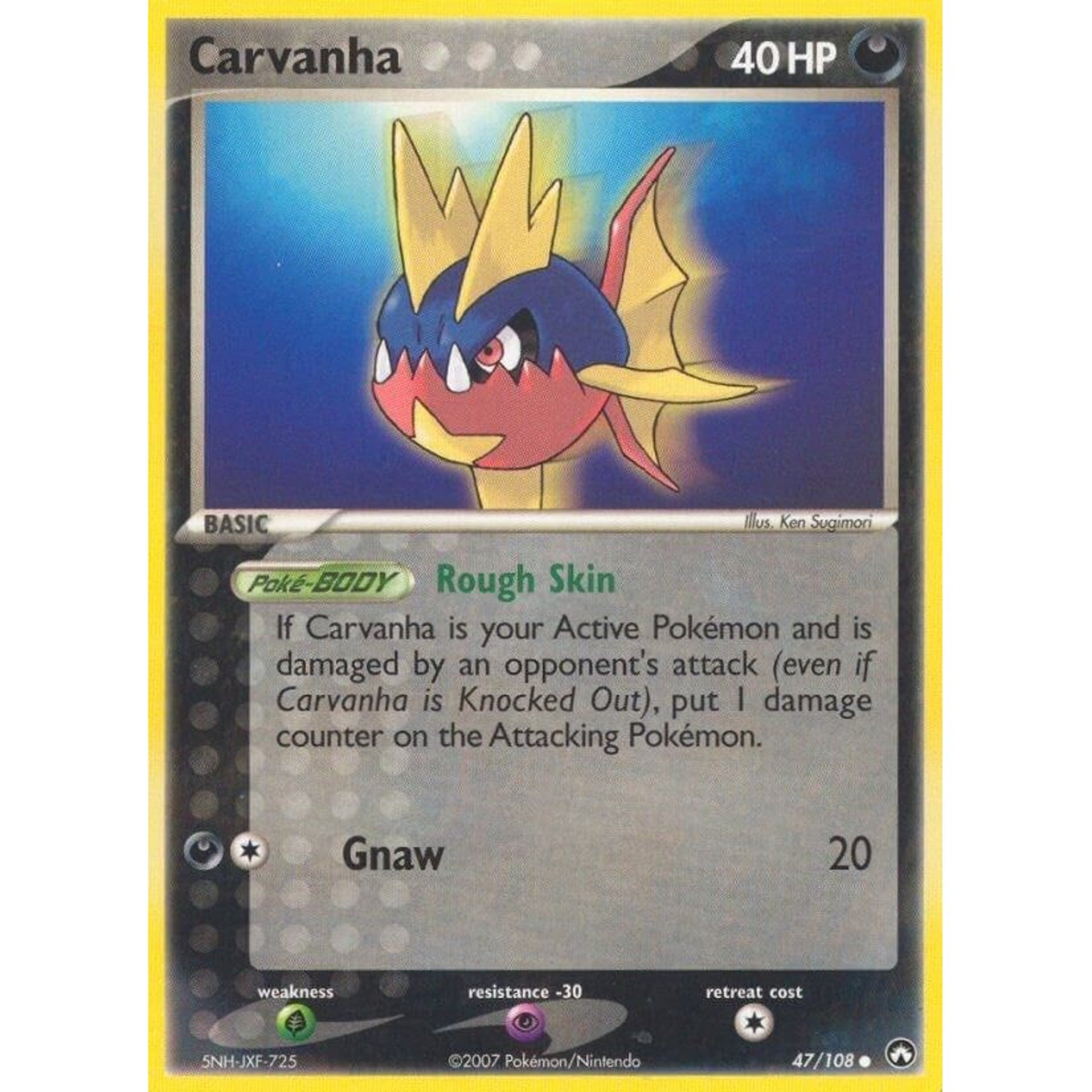 Image for Carvanha (47/108) (PK) - Pokemon