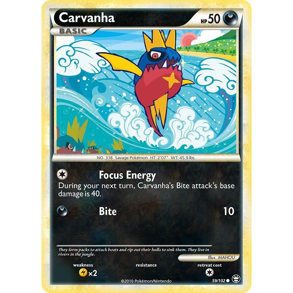 Image for Carvanha (59/102) (TM) - Pokemon