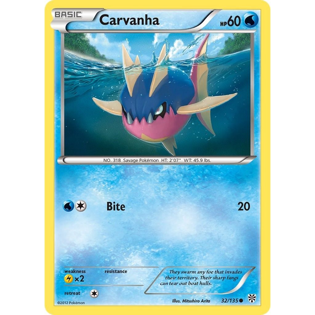 Image for Carvanha (32/135) (PLS) - Pokemon