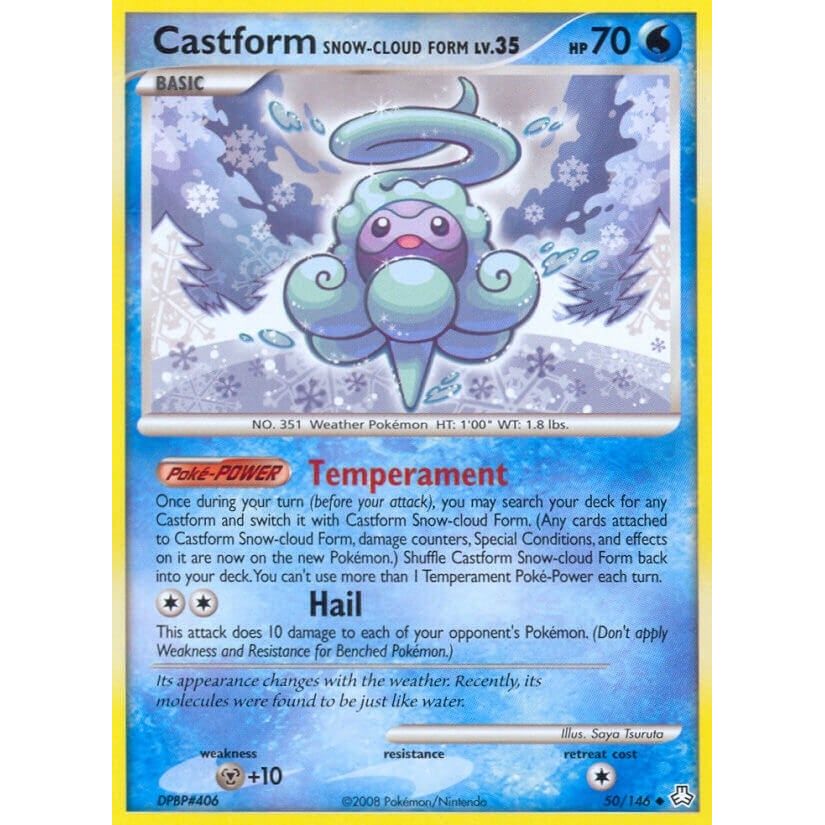 Image for Castform Snow-Cloud Form (50/146) (LA) - Pokemon