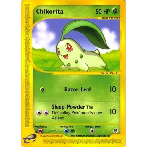 Image for Chikorita (100) (100/165) (EX) - Pokemon