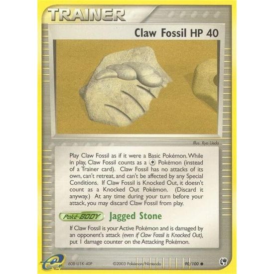 Image for Claw Fossil (90/100) (SS) - Pokemon