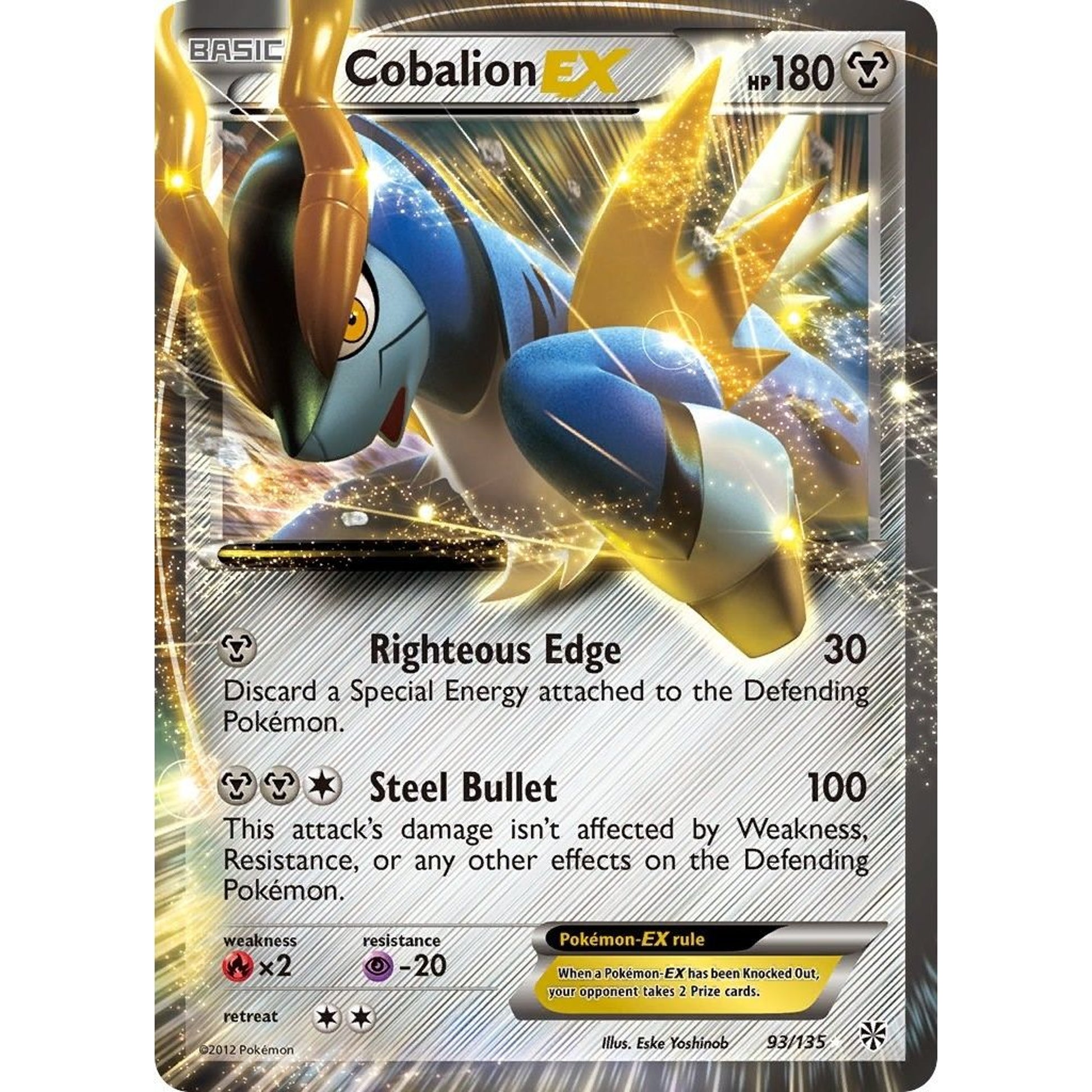 Image for Cobalion EX (93/135) (PLS) - Pokemon