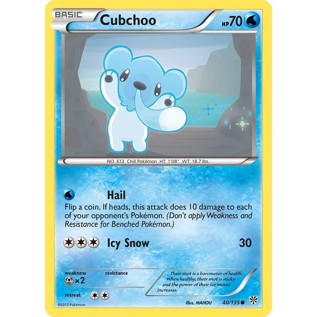 Image for Cubchoo (40/135) (PLS) - Pokemon