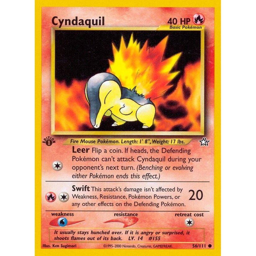 Image for Cyndaquil (56) (056/111) (N1) - Pokemon
