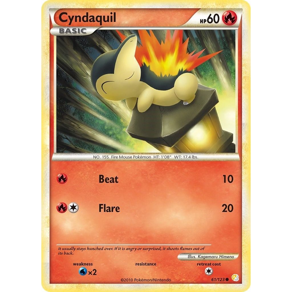Image for Cyndaquil (61/123) (HS) - Pokemon