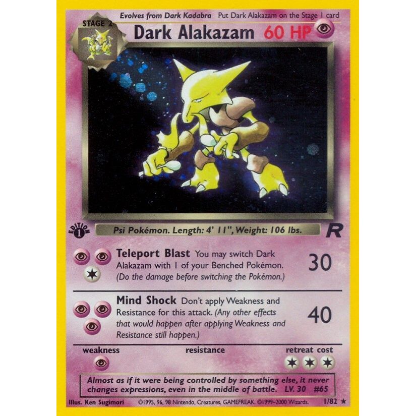 Image for Dark Alakazam (1) (01/82) (TR) - Pokemon