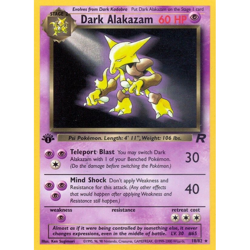 Image for Dark Alakazam (18) (18/82) (TR) - Pokemon