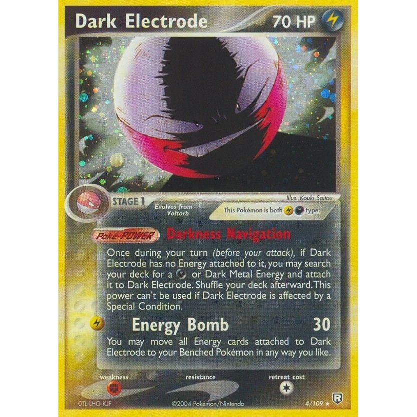 Image for Dark Electrode (4/109) (RR) - Pokemon