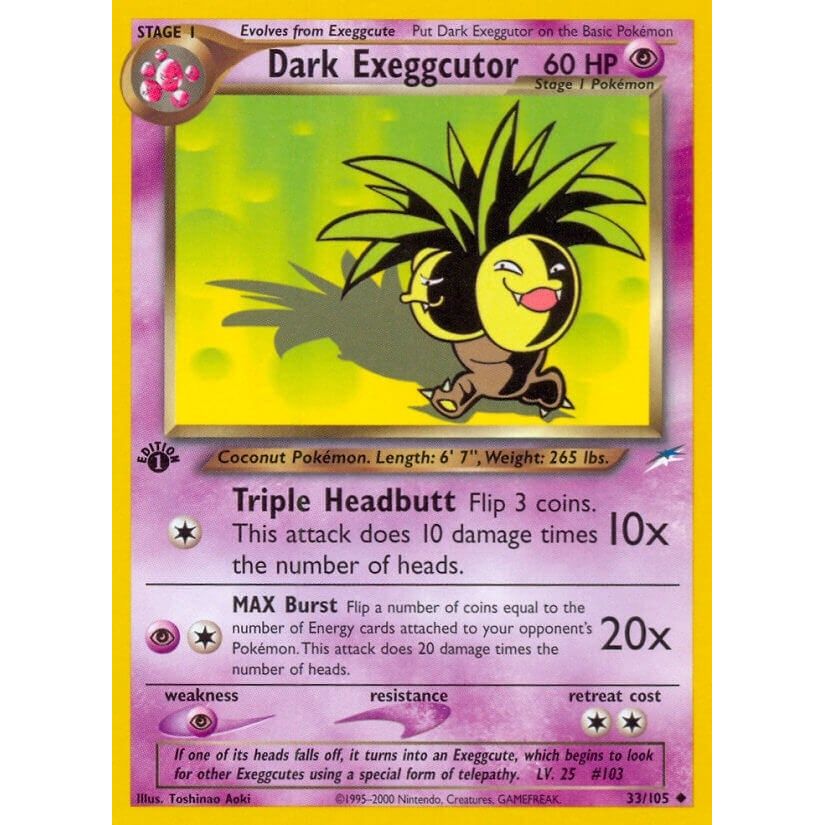 Image for Dark Exeggcutor (033/105) (N4) - Pokemon