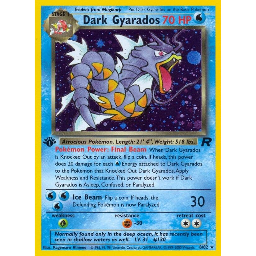 Image for Dark Gyarados (8) (08/82) (TR) - Pokemon