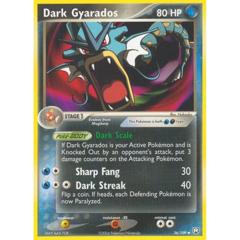 Image for Dark Gyarados (36/109) (RR) - Pokemon