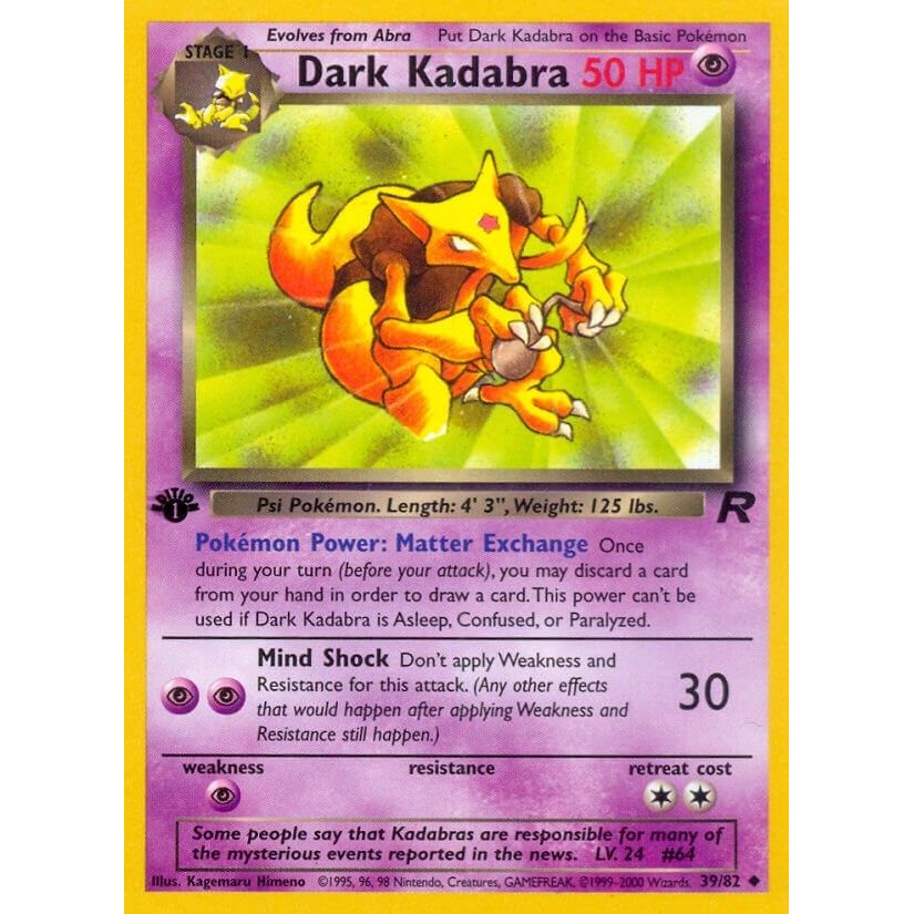 Image for Dark Kadabra (39/82) (TR) - Pokemon