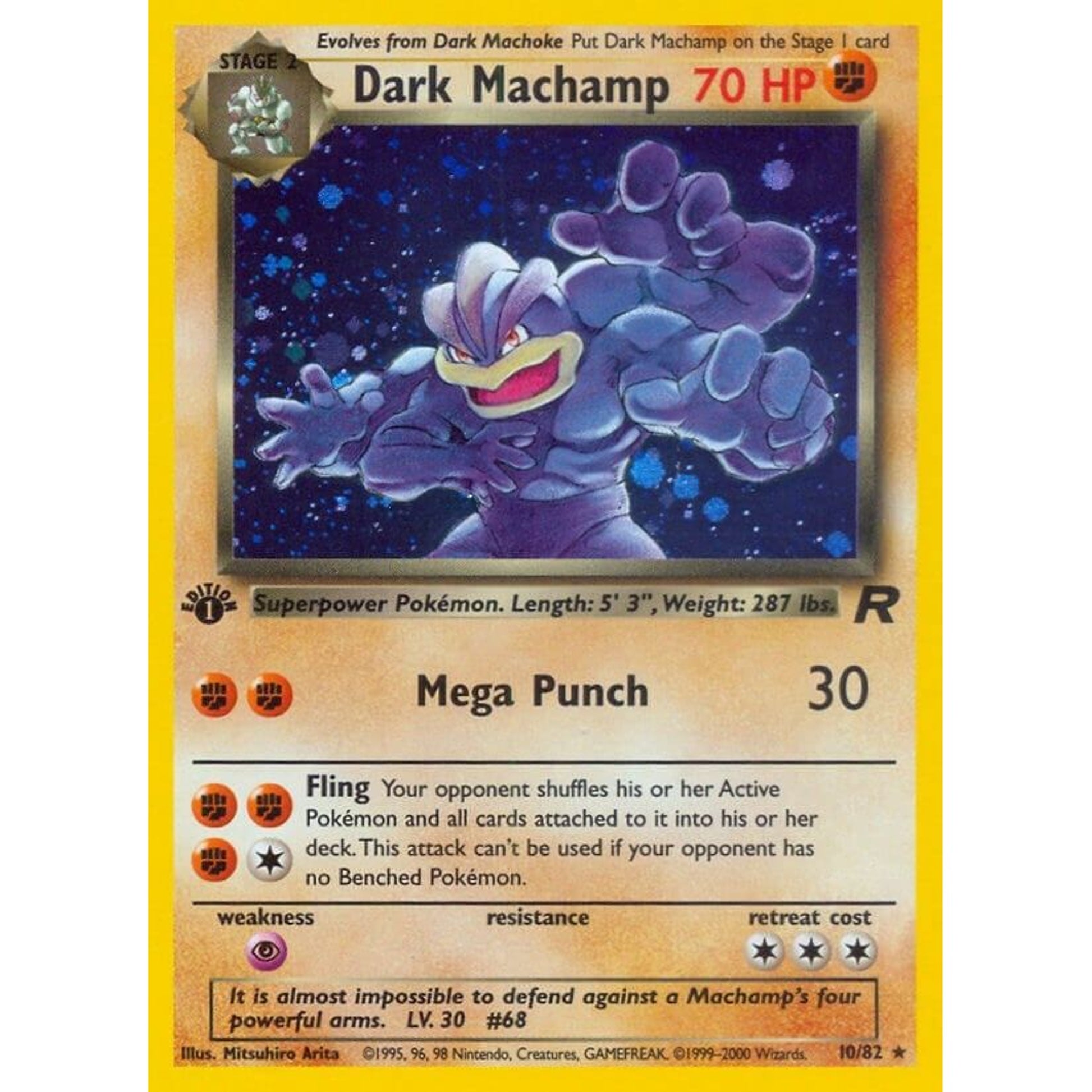 Image for Dark Machamp (10) (10/82) (TR) - Pokemon