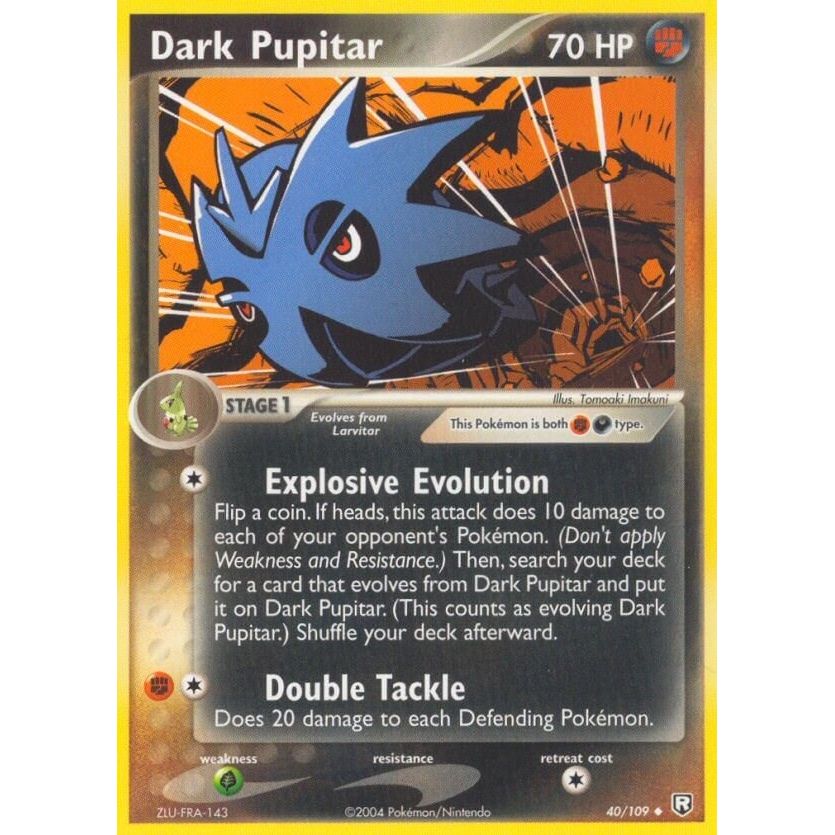 Image for Dark Pupitar (40/109) (RR) - Pokemon
