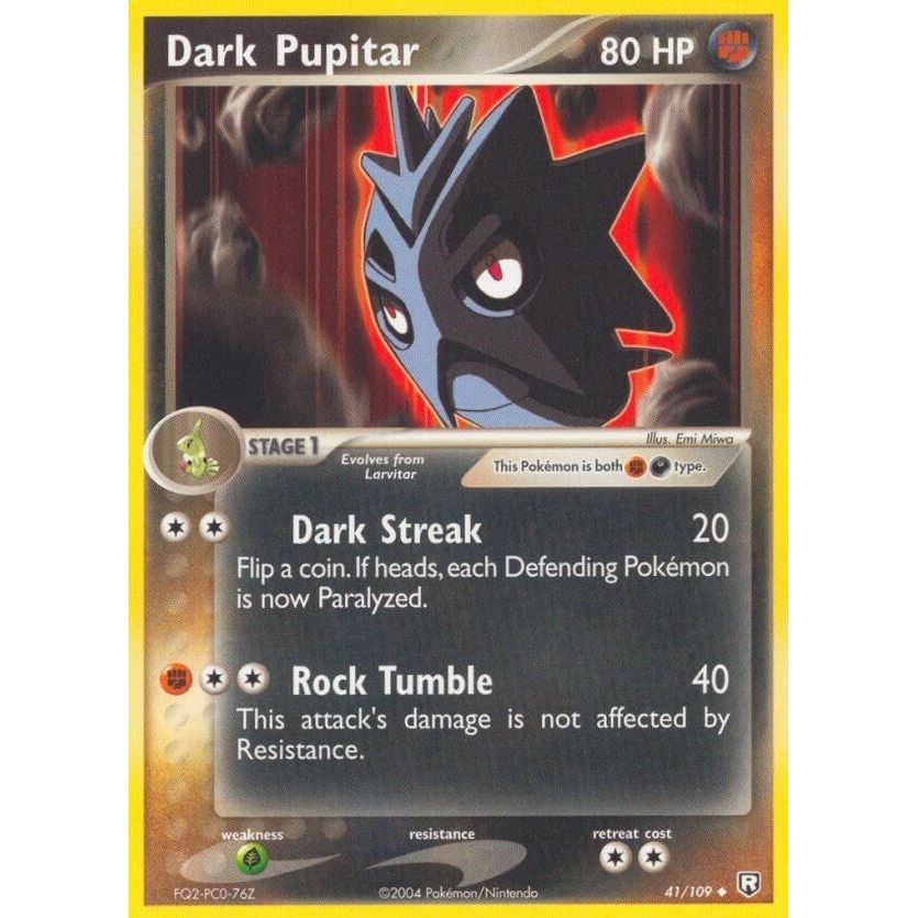 Image for Dark Pupitar (41/109) (RR) - Pokemon
