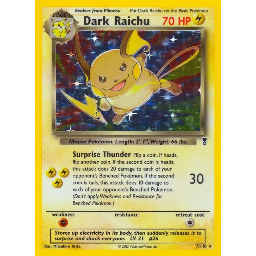Image for Dark Raichu (007/110) (LC) - Pokemon